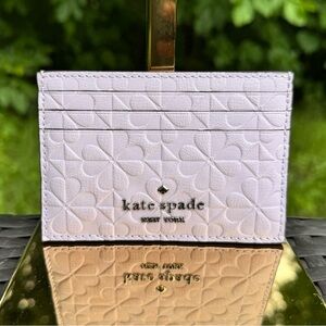 Kate Spade Hollie Spade Clover Geo Small Slim Card Holder